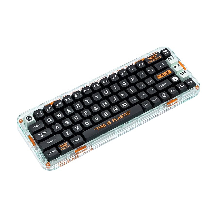 MelGeek Mojo68 &amp; MojoPad キーボード MelGeek Mojo68 プラスチック シースルー、カスタム